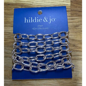 Hildie & Jo Costume Silver Jewelry DIY Chain Necklace 42 in (106.6 cm)